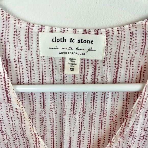 Anthropologie Cloth & Stone Tiered Sheer Top - Picture 6 of 6